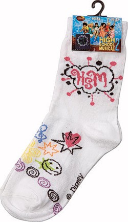High School Musical Socken Weiss Gr 35-38