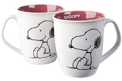 Snoopy Peanuts 2er-Set Tasse Becher Kakao Kaffee 350ml