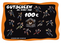 Kickerbande Geschenk-Gutschein 100 Euro