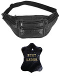 City Style LEDER Bauchtasche G�rteltasche Schwarz No.2