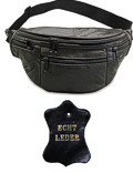 City Style LEDER Bauchtasche G�rteltasche Schwarz No.3