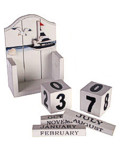 Holz-Kalender �Maritim� 14 x 10.5 x 5 cm