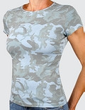 Eastpak Alert T-Shirt Ladies Camo blue