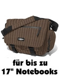 Eastpak Stanly Schultertasche Laptopfach Brown Stripes