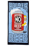 Simpsons Homer Strandtuch Handtuch Badetuch Homer Beer