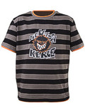 Wilde Kerle Layer T-Shirt Schwarz Walnuss