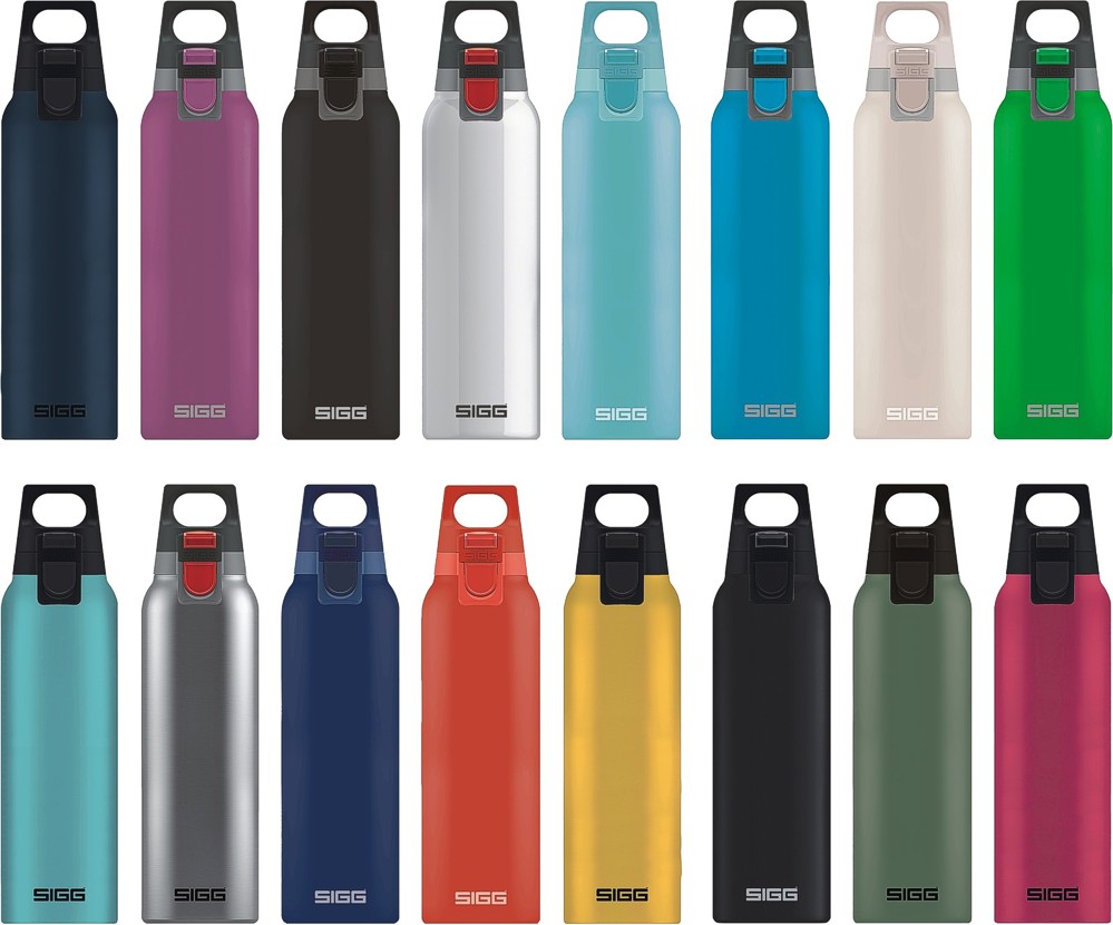Sigg Hot /& Cold Accent Aqua Vakuum-Isolierte Thermo-Flasche Aus Edelstahl