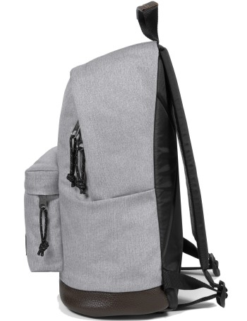 Eastpak Rucksack mit Lederboden »Wyoming« Sunday Grey Grau