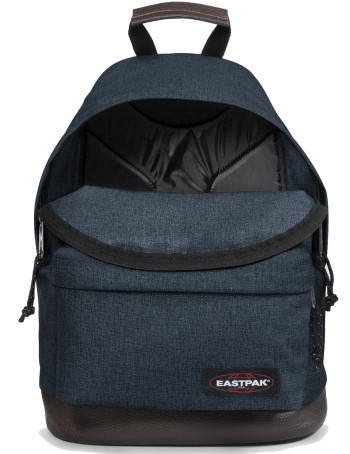 Eastpak Rucksack mit Lederboden »Wyoming« Triple Denim Blau
