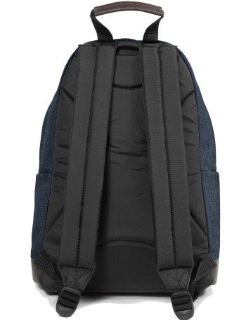 Eastpak Rucksack mit Lederboden »Wyoming« Triple Denim Blau