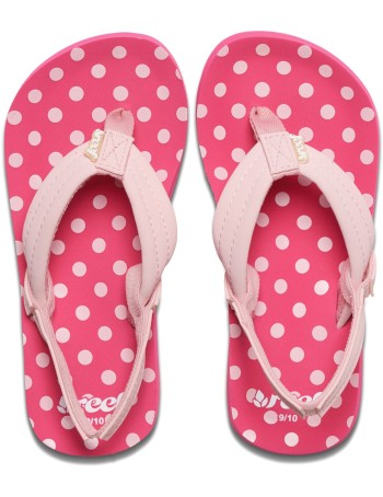 REEF Girls Kinder-Sandalen Sandels »AHI« Pink Polka Dot