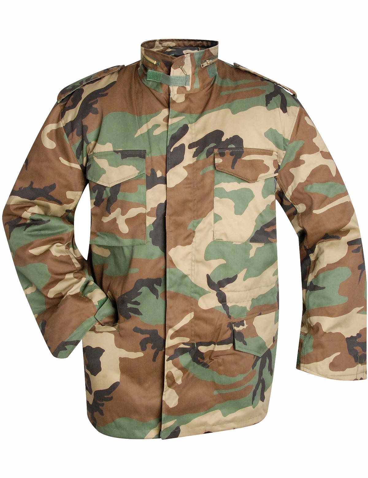 US Army Feldjacke M65 mit Thermofutter Woodland