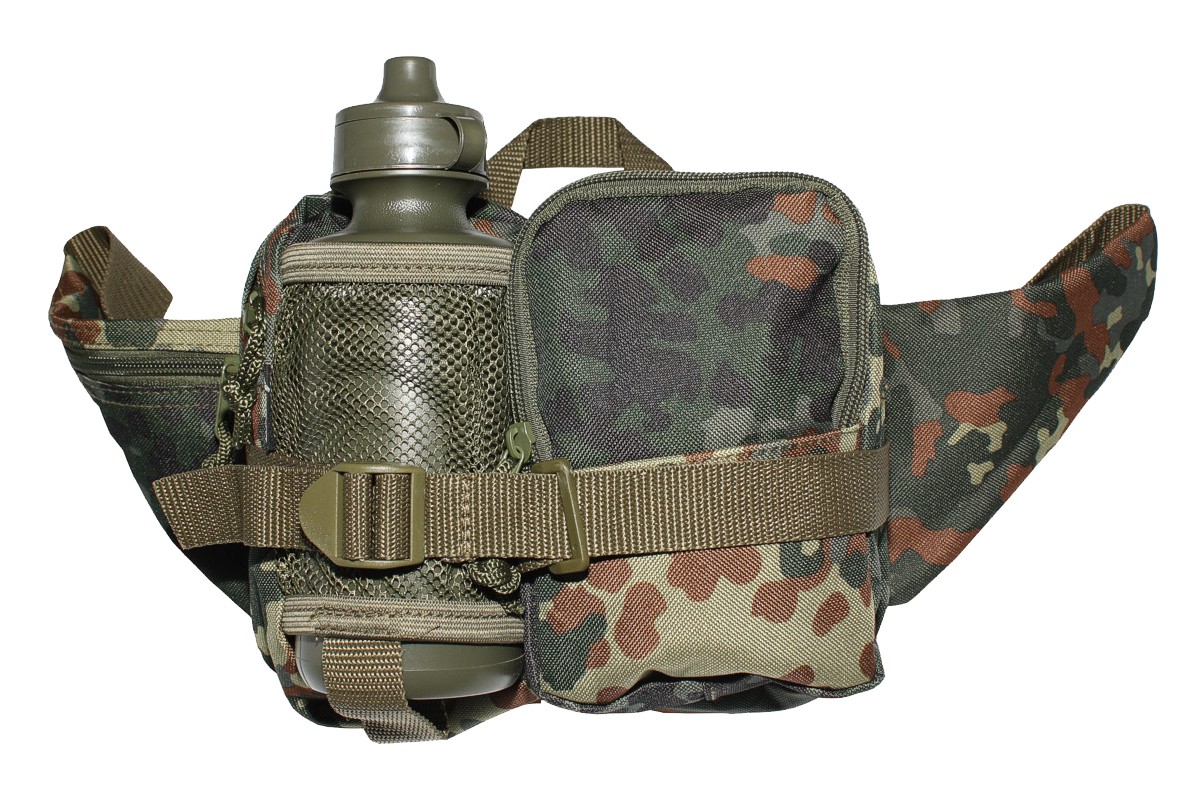 Gürteltasche mit Trinkflasche Bauchtasche Outdoor Pack Camo