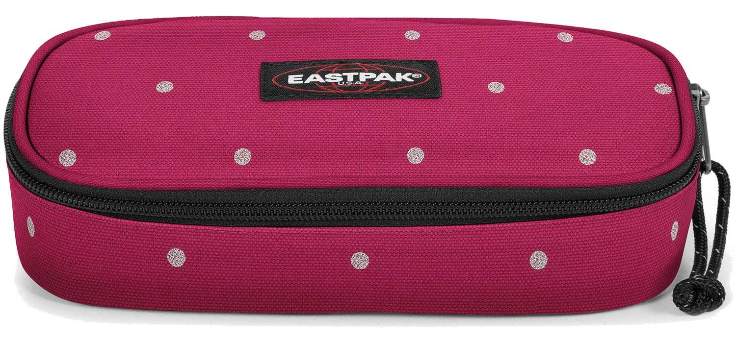 Eastpak Schlampermäppchen »Oval« Dots Wine Silver