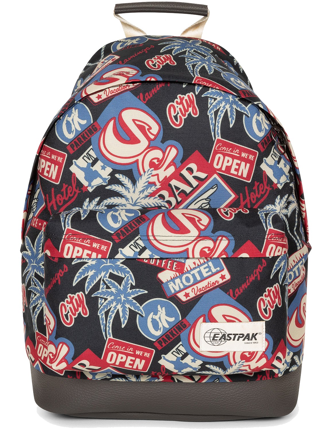 Eastpak Rucksack mit Lederboden »Wyoming« Road to Print