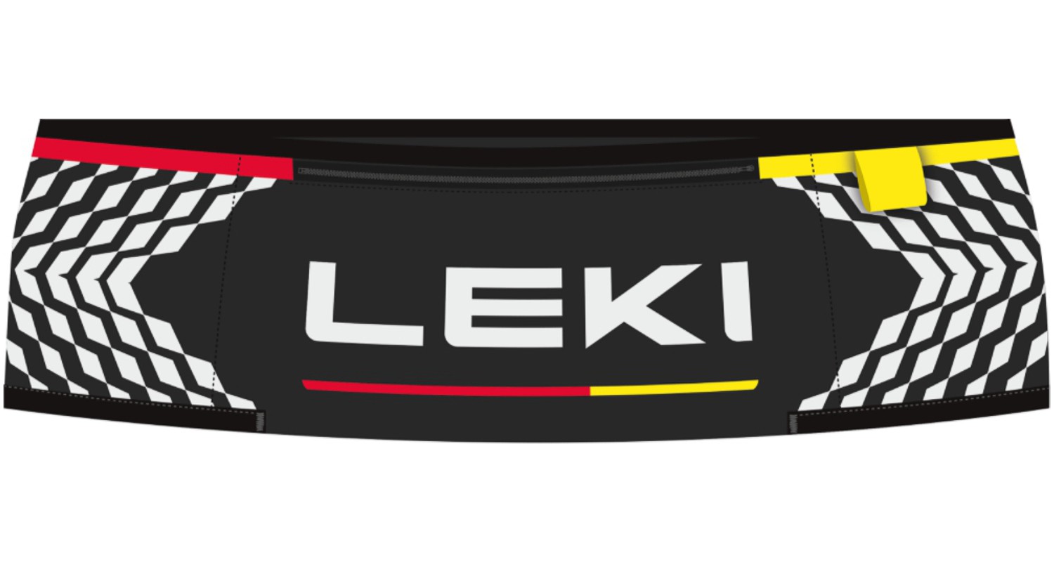 LEKI Trail Running Stockgürtel Black-White M/L 75-90cm
