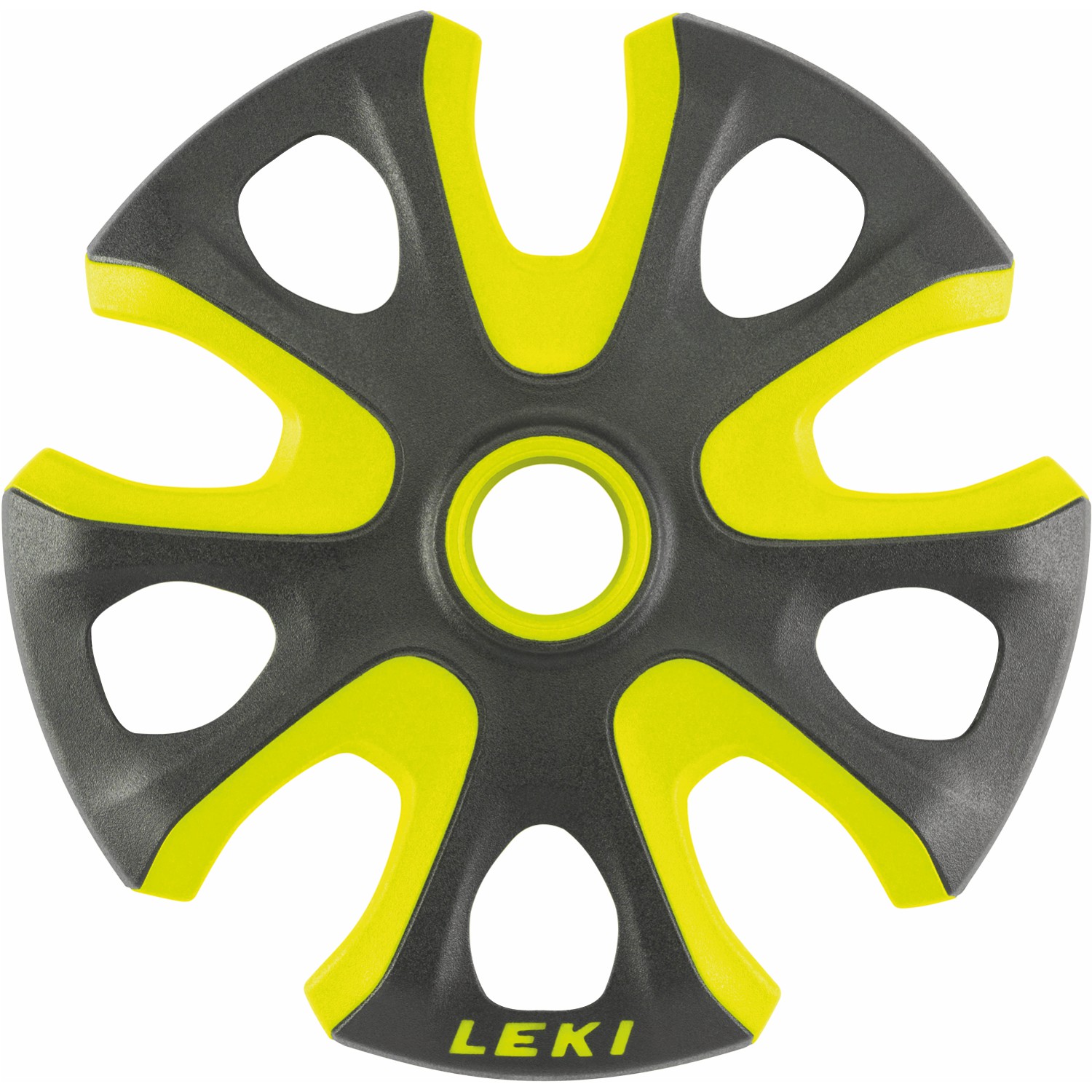 LEKI Tourenteller »Big Mountain Basket« Ø 95mm Schwarz-Neongelb 1 Paar