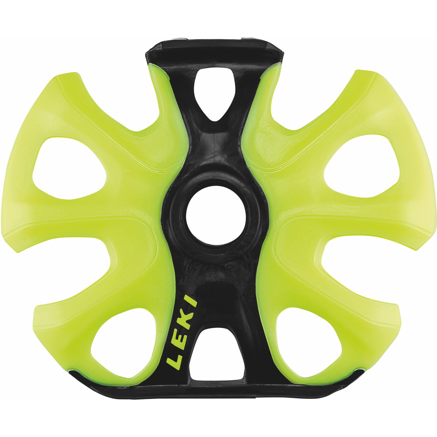 LEKI Tourenteller »Big Mountain Binding Basket« Ø 95mm Schwarz-Neongelb 1 Paar