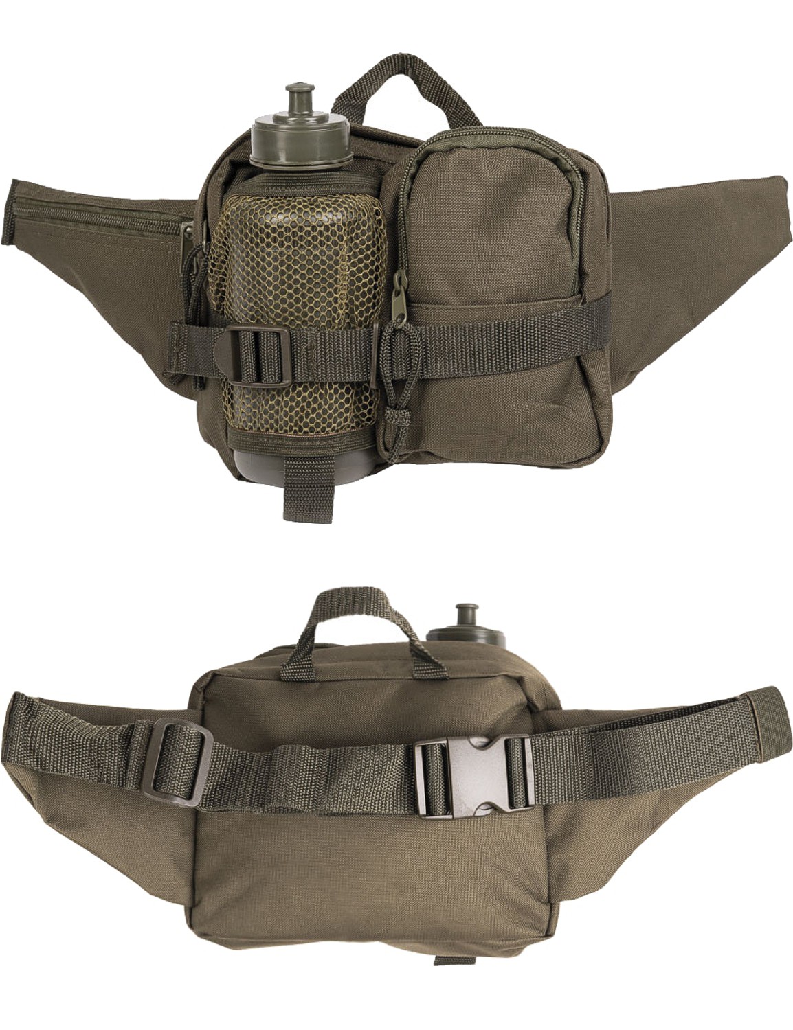 Mil-Tec Gürteltasche mit Trinkflasche Bauchtasche Outdoor Pack Oliv