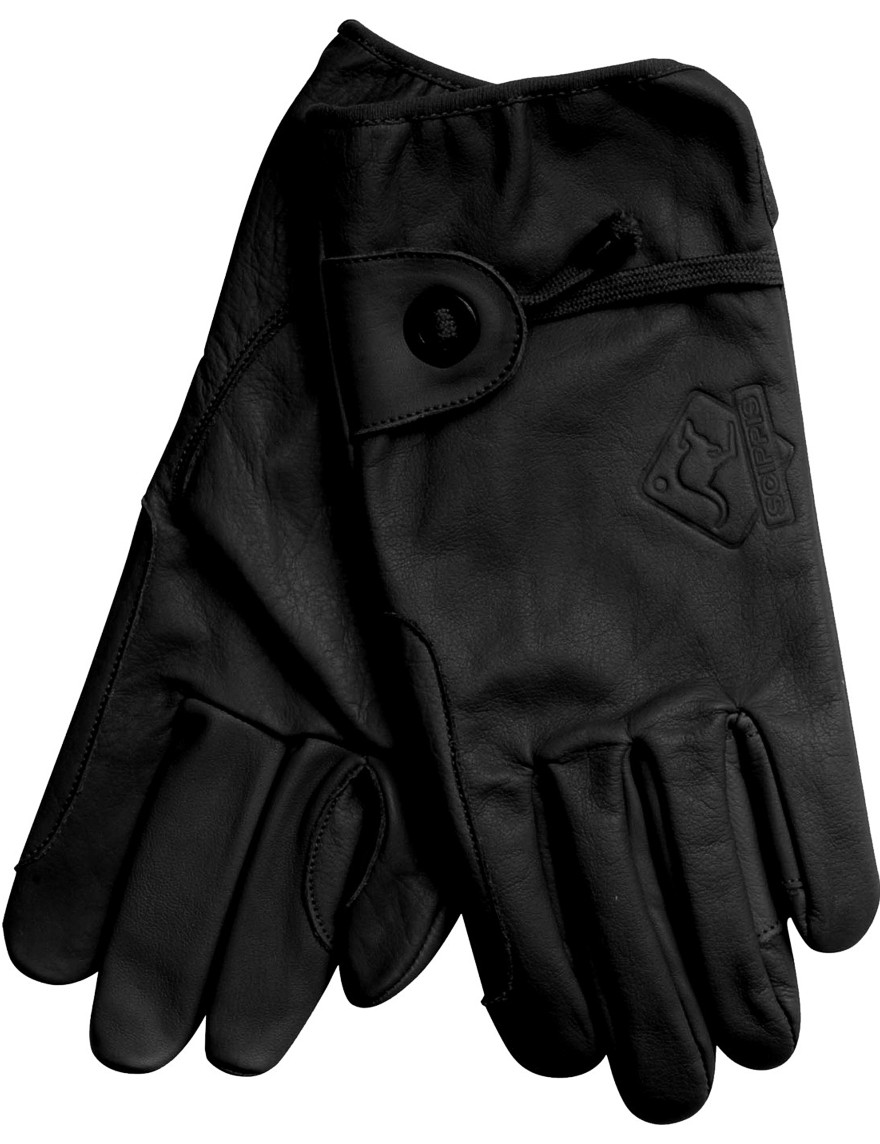 Scippis Leder-Handschuhe Schwarz