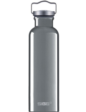 SIGG Trinkflasche 0.75 l ALU »Original« Drehverschluss Tragebügel Silber
