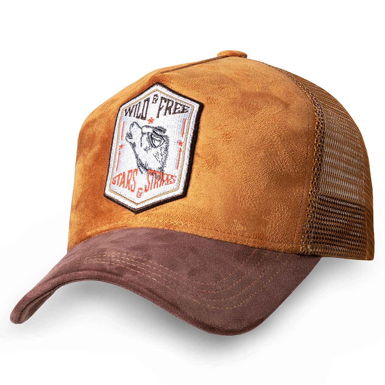 Stars & Stripes Basecap Truckercap Cap »Wild & Free«