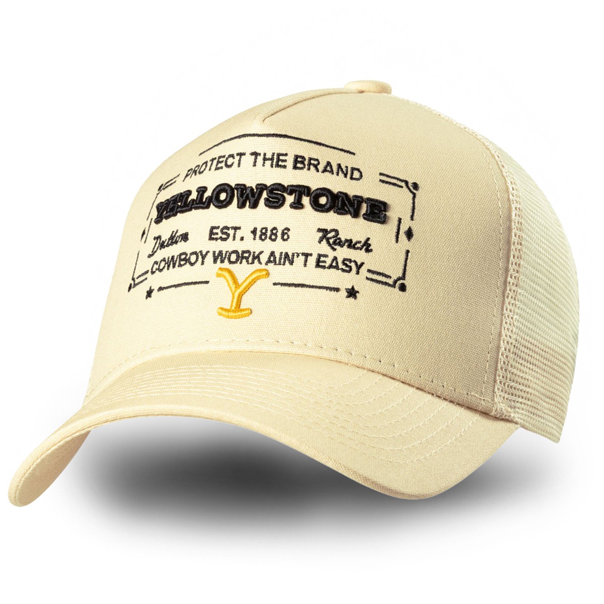 Stars & Stripes Basecap Truckercap Cap »YELLOWSTONE 05«