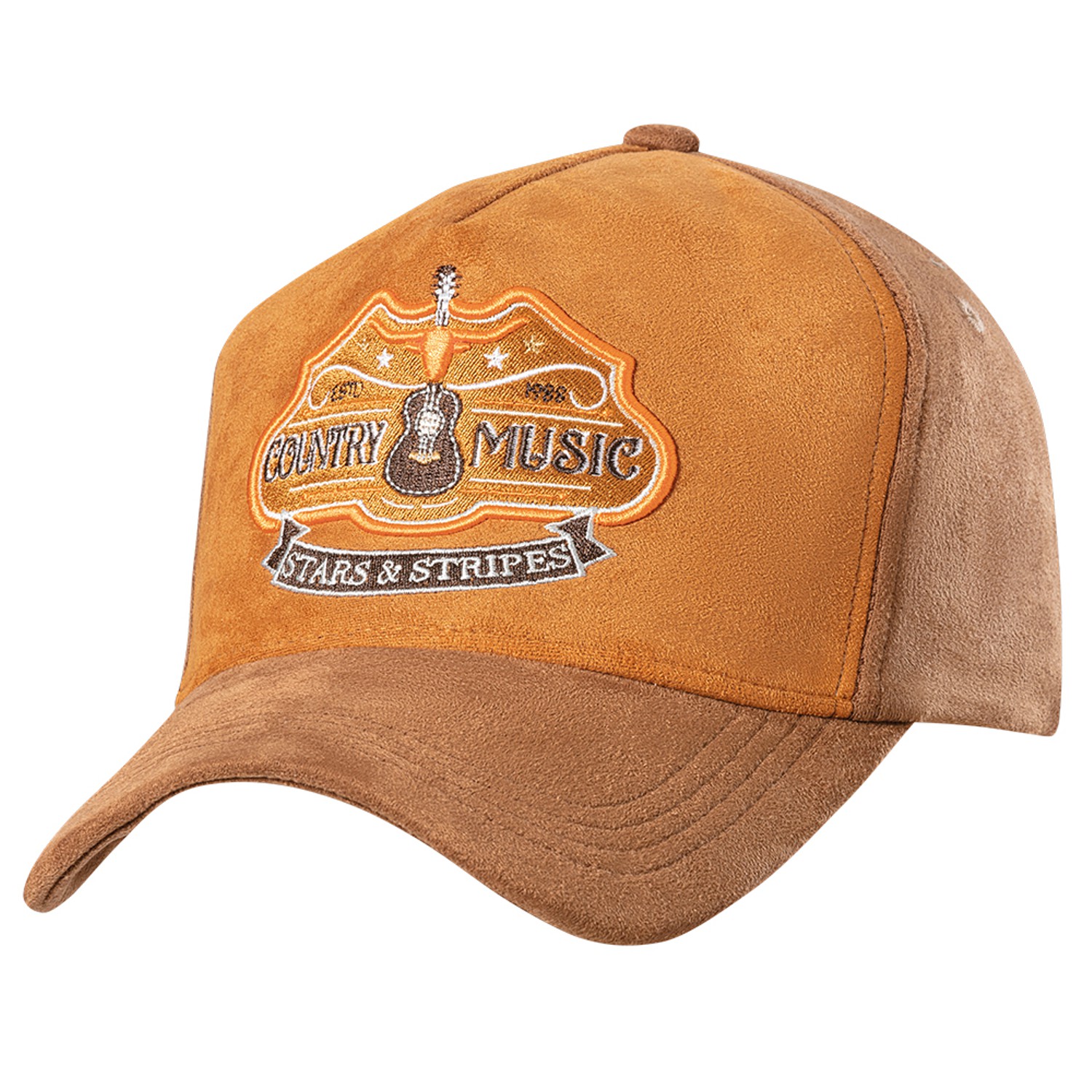 Stars & Stripes Basecap Truckercap Cap »COUNTRY MUSIC« Braun