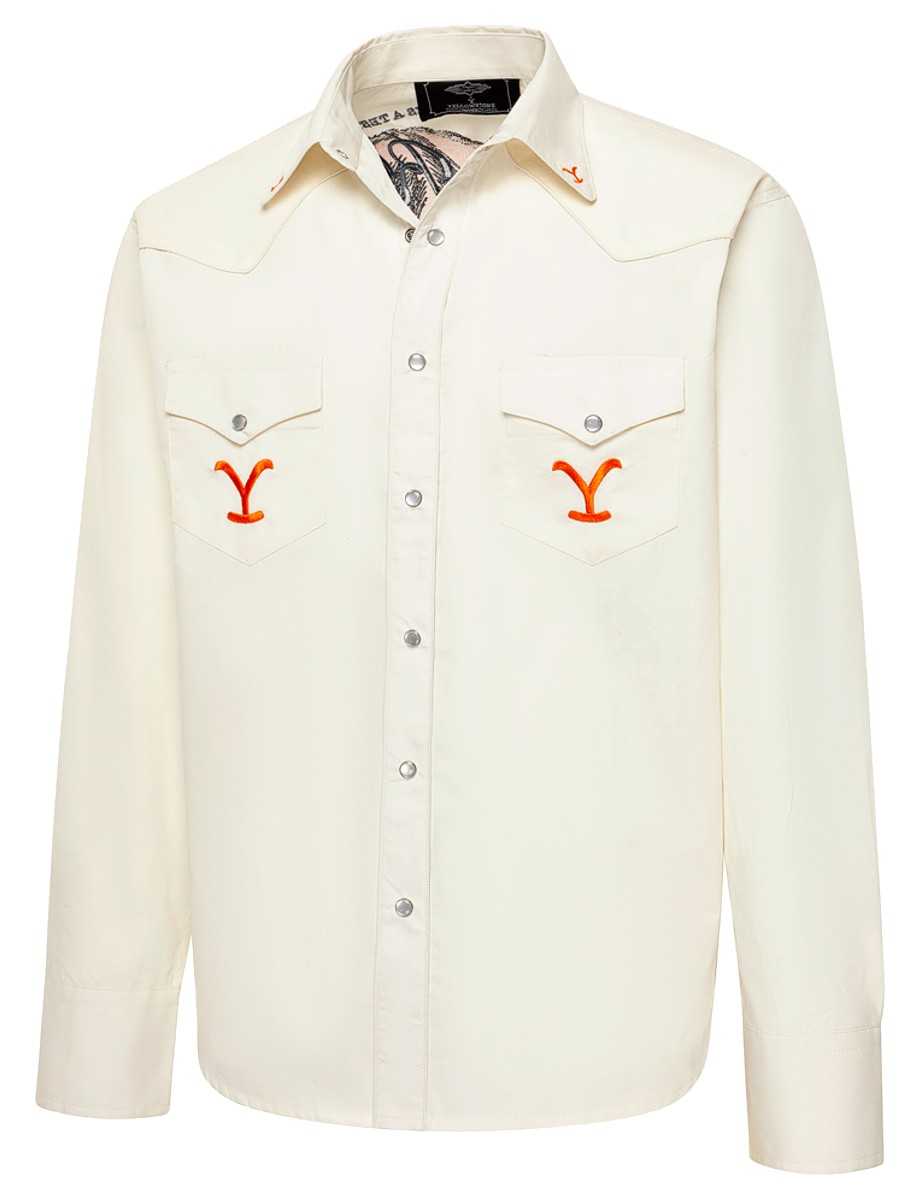 Stars & Stripes Herren Westernhemd YELLOWSTONE »So wild So angry« Beige