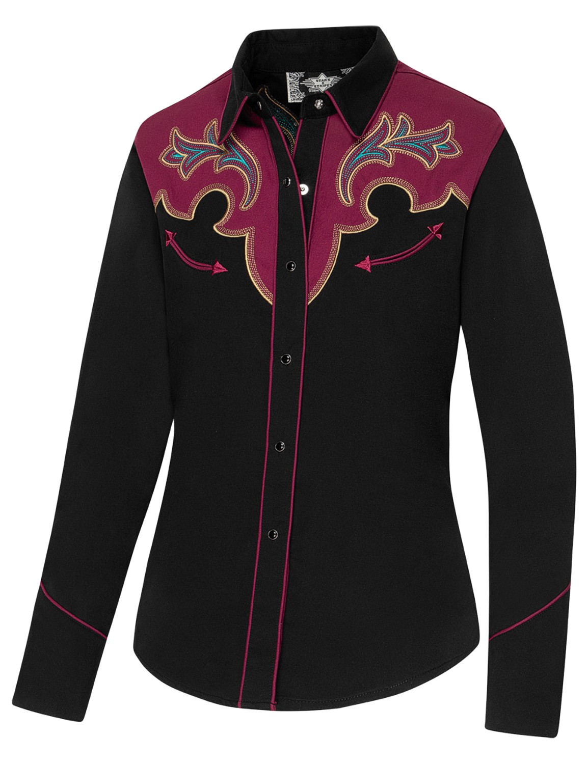 Stars & Stripes Damen Westernbluse »JENNA«