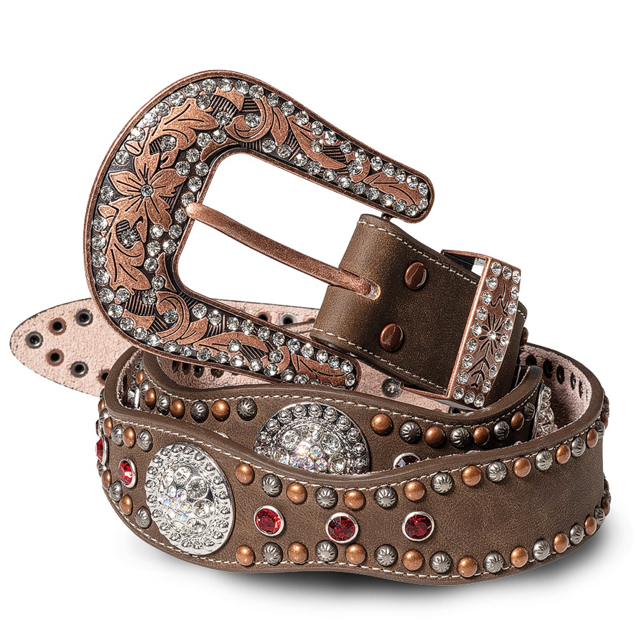 Stars & Stripes Damen Westerngürtel Leder »STONE-7«