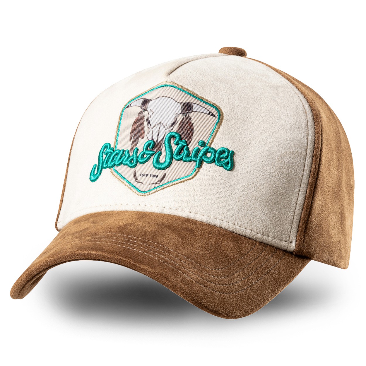 Stars & Stripes Basecap Truckercap Cap »BUFFALO« turquoise