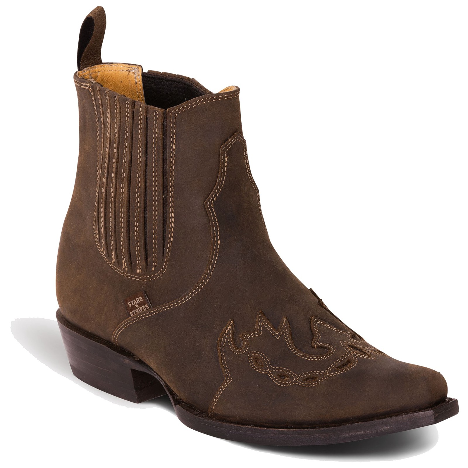 Stars & Stripes Herren Damen Western Stiefelette »WB-37« Braun