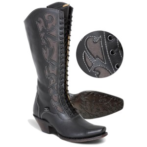 Stars & Stripes Damen Stiefel Western Boots »WBL-30« Schwarz