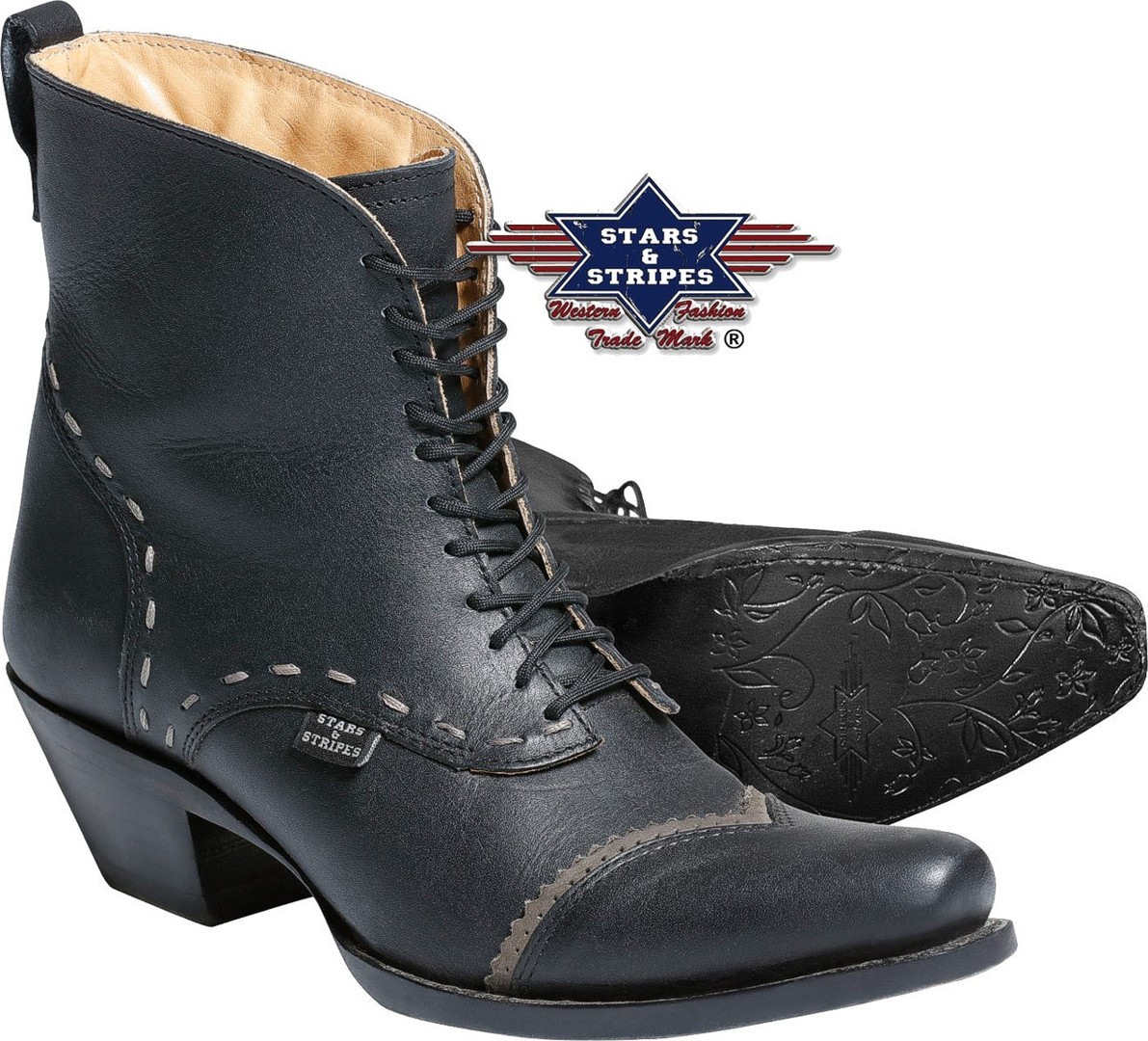 Stars & Stripes Damen Stiefel Western Boots »ASHLEY« Schwarz