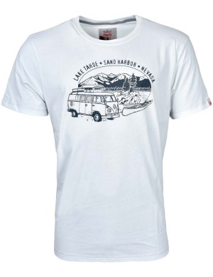 Herren T-Shirt VW Bulli »LAKE TAHOE« Eisblau Grau