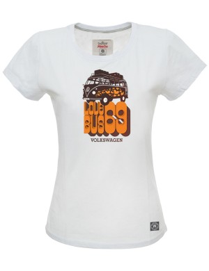 Damen T-Shirt VW Bulli »LOVE BUS« Weiß