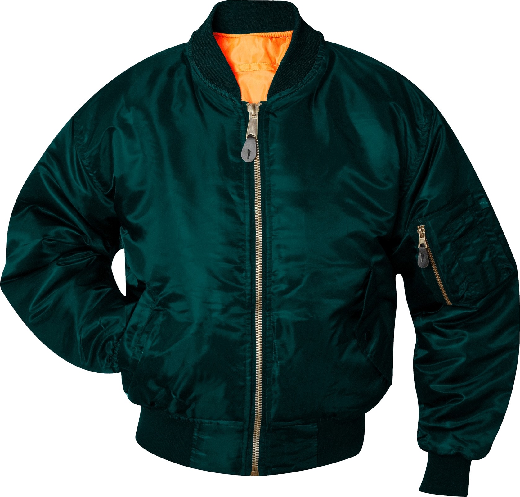 US PilotenJacke MA1 Jacke Bomberjacke Fliegerjacke Bottle-Green