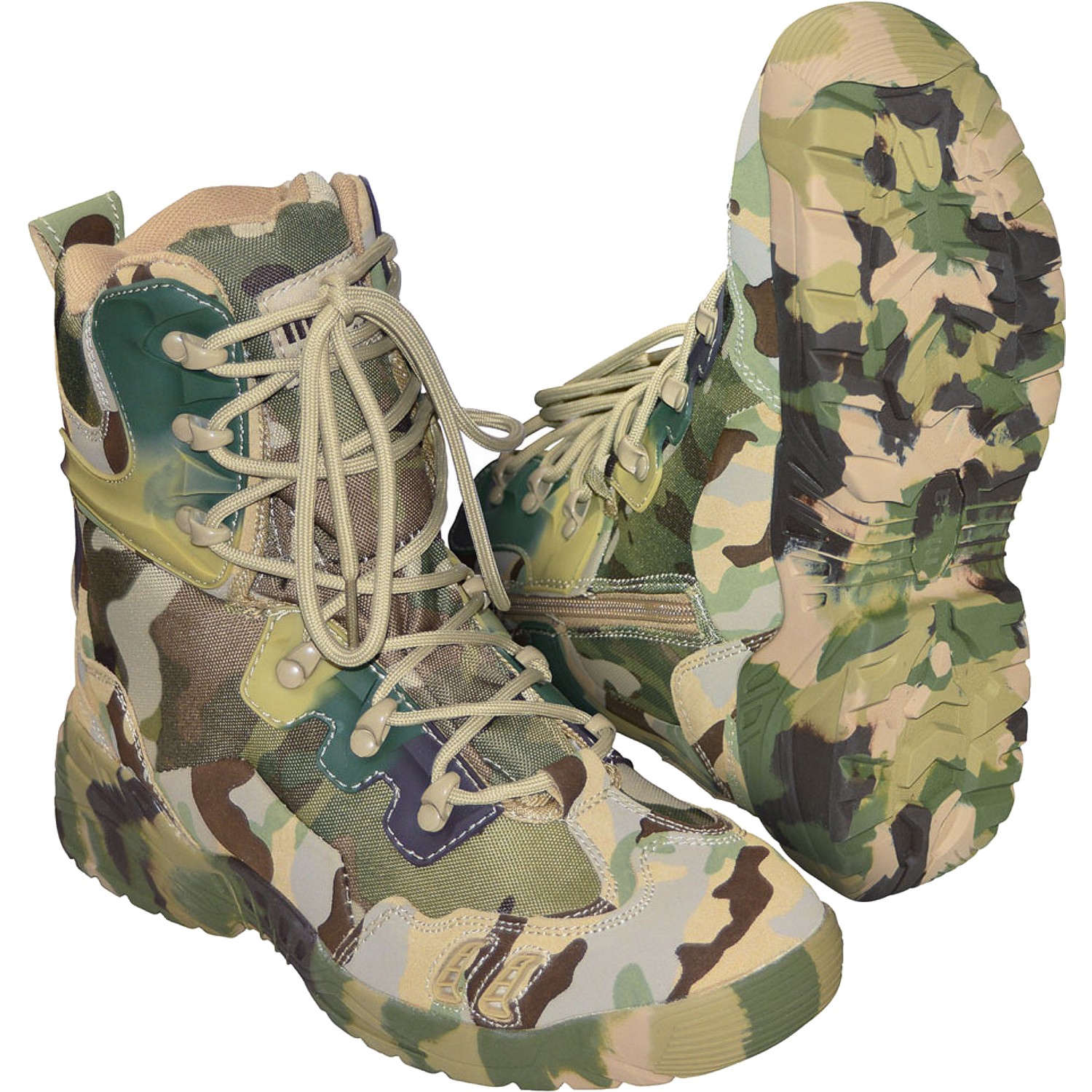 All Terrain Boots Stiefel Geländestiefel Reißverschluß »Parabellum« Camo