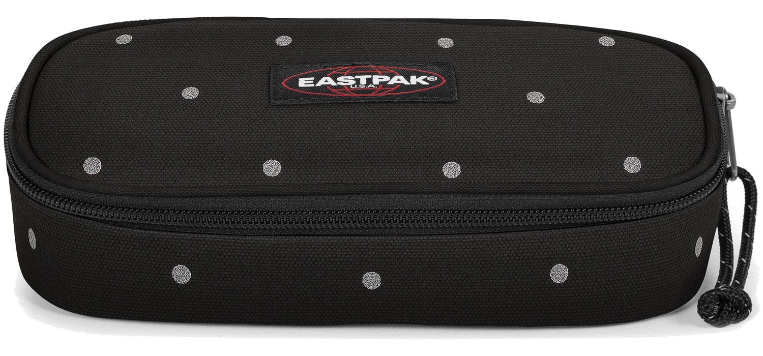 Eastpak Schlampermäppchen »Oval« Dots Black Silver