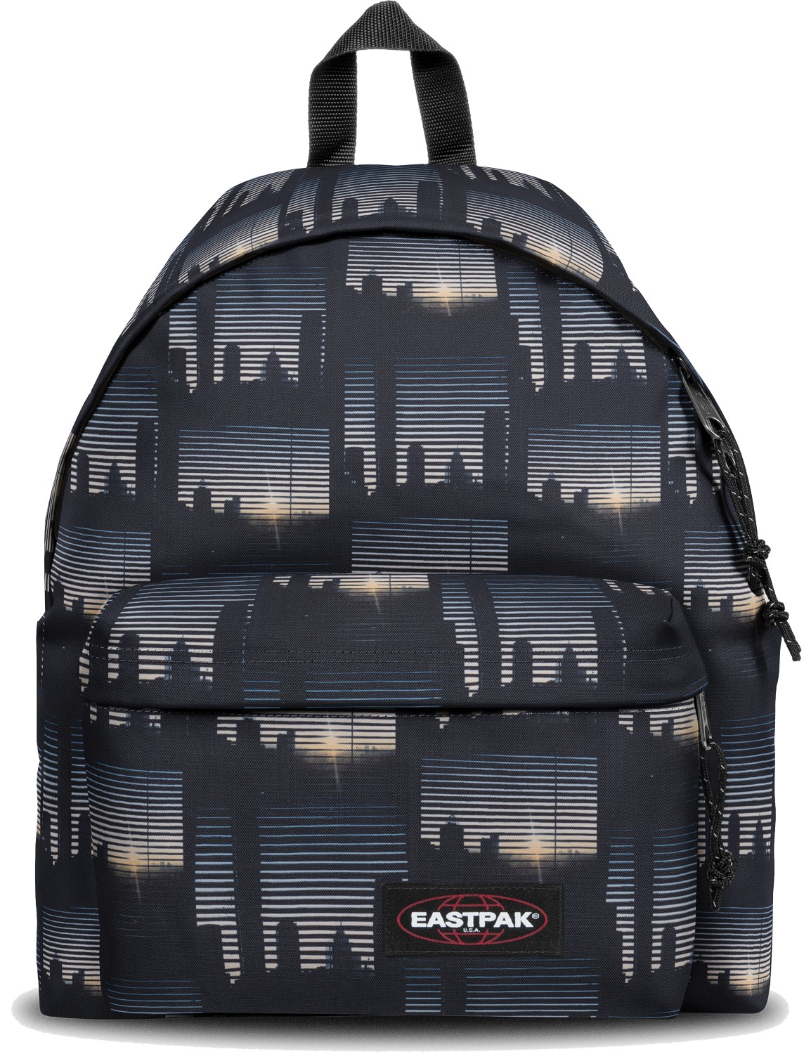 Eastpak Rucksack Schulrucksack «Padded Pakr« Schwarz Grau Backpack Upper East