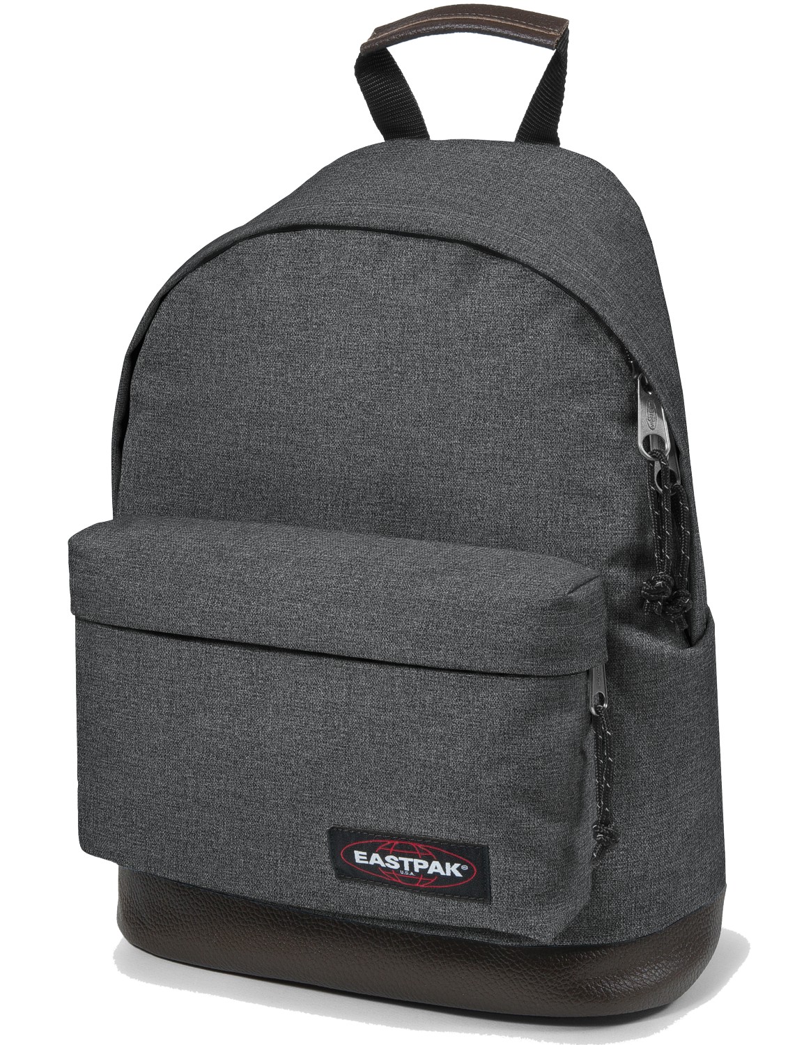 Eastpak Rucksack mit Lederboden »Wyoming« Black Denim Grau