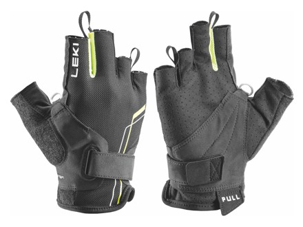 LEKI Handschuhe »Nordic Breeze Shark Short« Schwarz Gelb Weiß