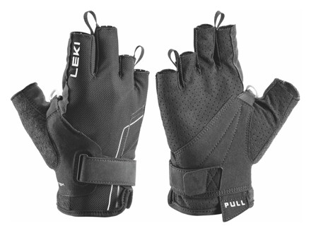 LEKI Handschuhe »Nordic Breeze Shark Short« Schwarz Weiß