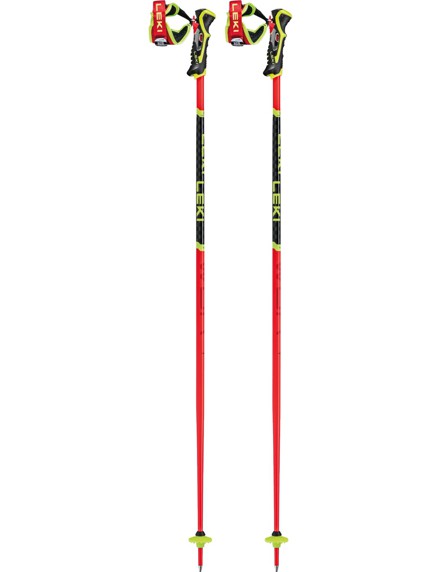 LEKI Skistöcke »WCR TBS SL 3D« Bright Red-Black-Neonyellow