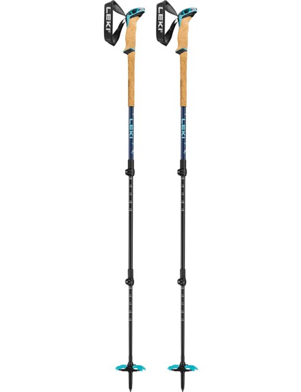 LEKI Skistöcke Wintertouren »Bernina Lite 3« Denimblue-Darkblue-Mint