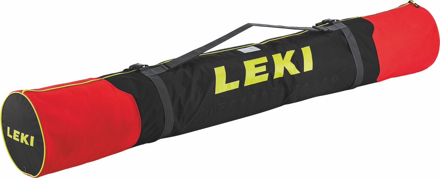 LEKI Skitasche Ski Bag Alpine für 2 Paar Alpinski Rot 180cm