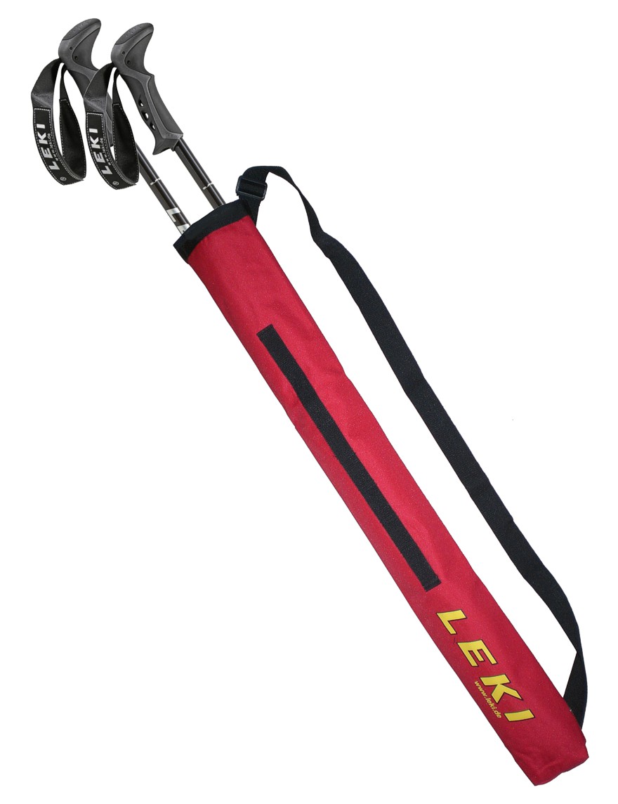 LEKI Trekking Stocktasche Pole Bag für 1 Paar Stöcke Rot