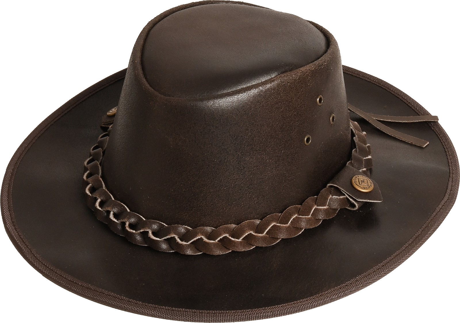 Rugged Earth Leder Westernhut Cowboyhut »Hooley« Braun