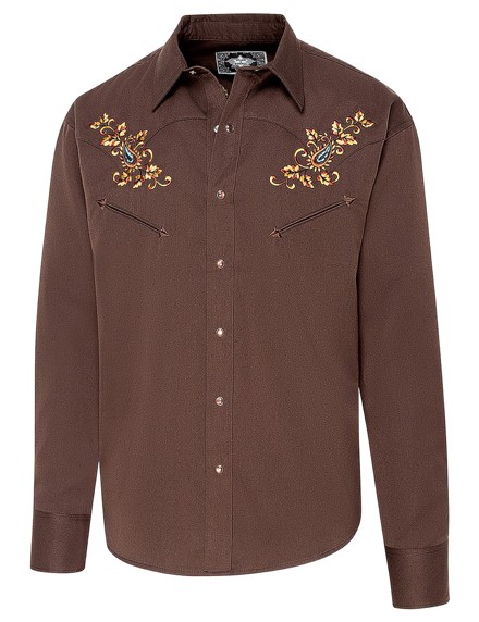 Stars & Stripes Herren Westernhemd »HOGAN« Braun